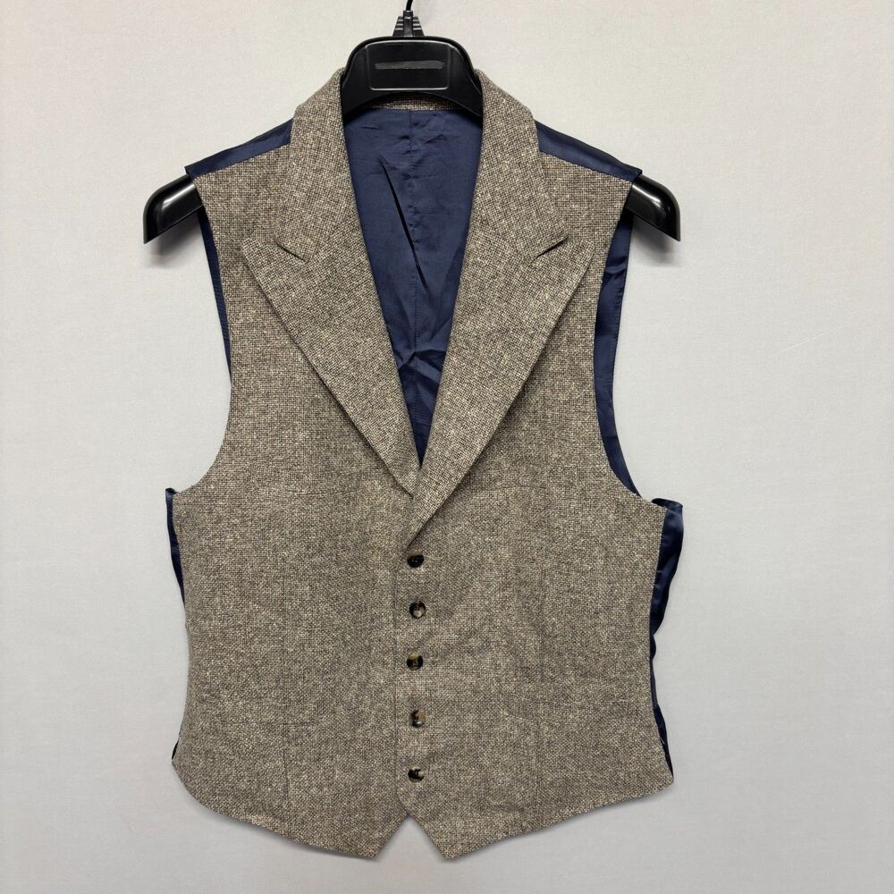 Suitsupply Men Wool Silk Vest Jacket Waistcoat Size 50 Veneto Int C134 -22